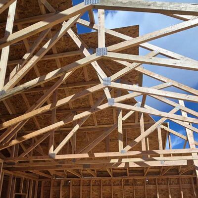 Roof Trusses on a house