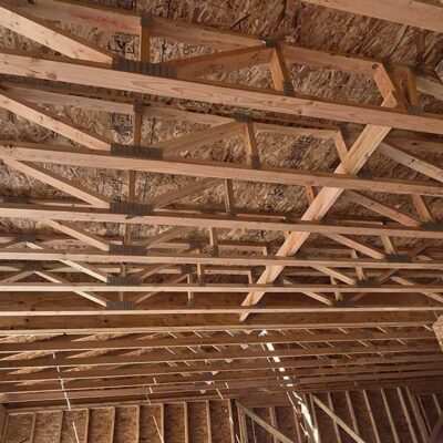 Floor Trusses seen from below