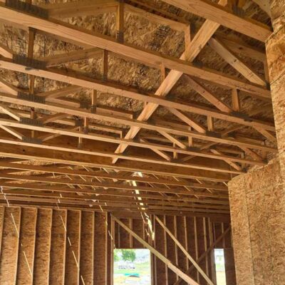 Floor trusses and wall framing