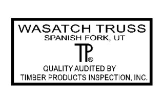 Wasatch Truss Spanish Fort, UT