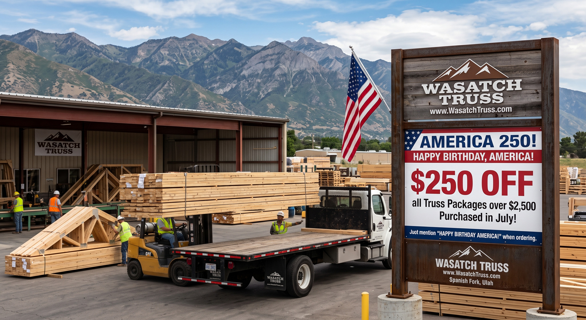Wasatch Truss - 4th of July Sale
